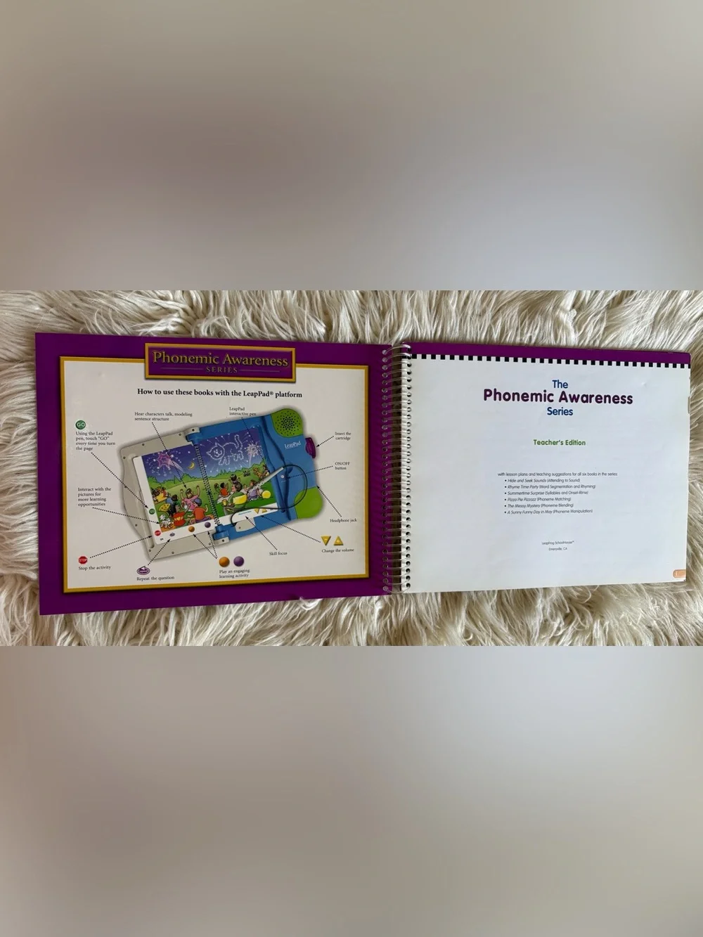 Leapfrog Schoolhouse Phonemic Awareness Leappad Teacher’s Manual Cartridge Set